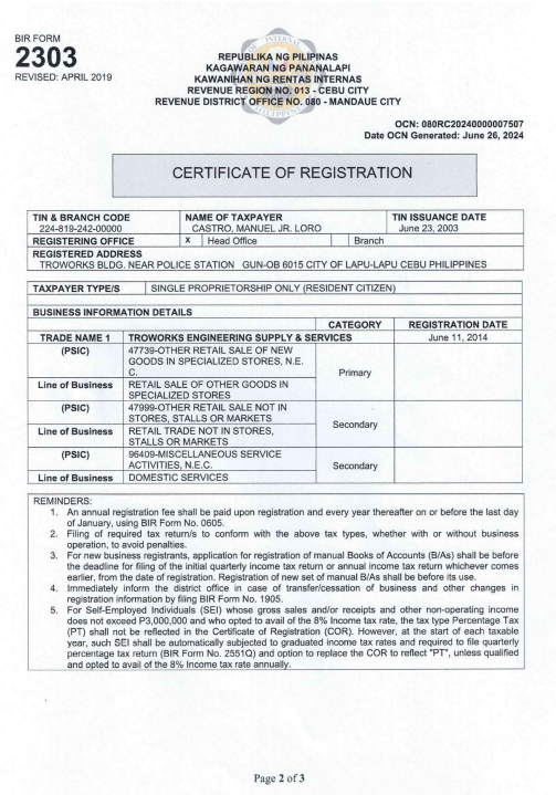 BIR Registration Image 2